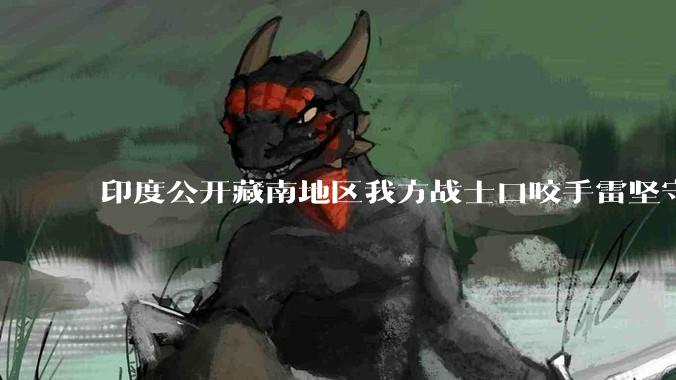 印度公开藏南地区我方战士口咬手雷坚守的***，是想表达什么？