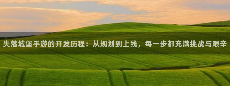 28大神开奖查询结果：失落城堡手游的开发历程：从规划到上线，